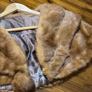 Over the shoulder fur